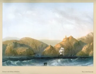 Carlo Bossoli. Eingang zum Hafen von Balaklawa